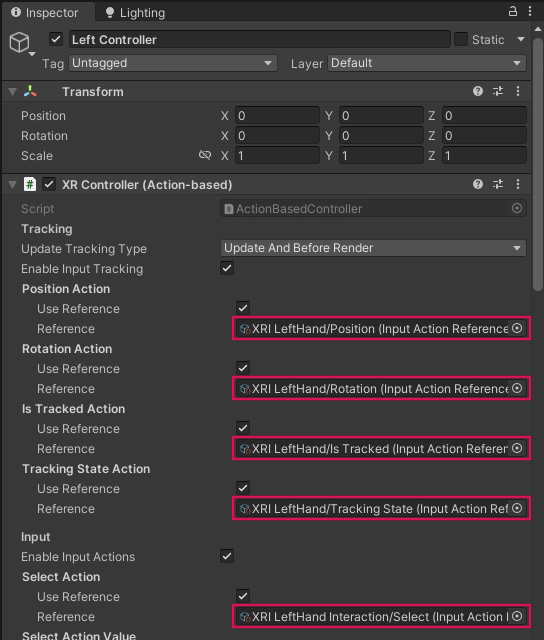 Actions Mapped